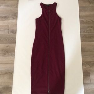 Burgundy Bodycon Dress